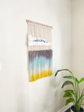 Load image into Gallery viewer, Sunset Mediterranean sea, Macrame decor, tapestry,wall decor, fiber art, home decor.