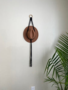 Hat Holder, hat rack, macrame hat holder, boho decor, hat storage, home decor.