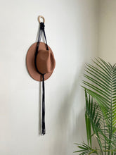 Load image into Gallery viewer, Hat Holder, hat rack, macrame hat holder, boho decor, hat storage, home decor.